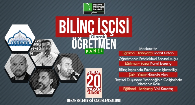 BİLİNÇ İŞÇİSİ OLARAK ÖĞRETMEN PANELİ BAŞLIYOR