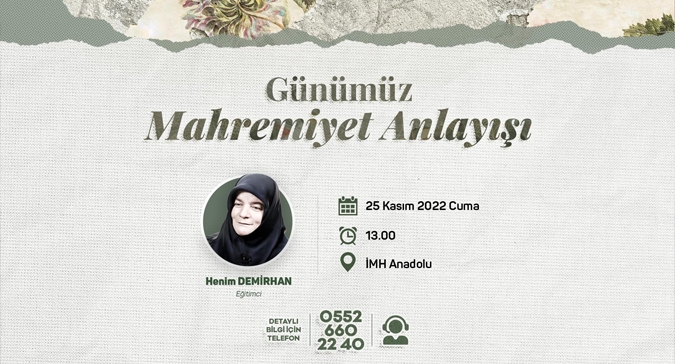 Bu Ay Konumuz: 'Günümüz Mahremiyet Anlayışı'