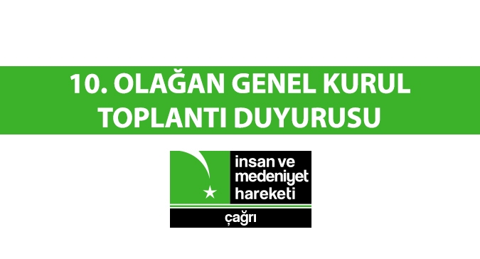 İMH Çağrı 10. Olağan Genel Kurul Toplantı Duyurusu