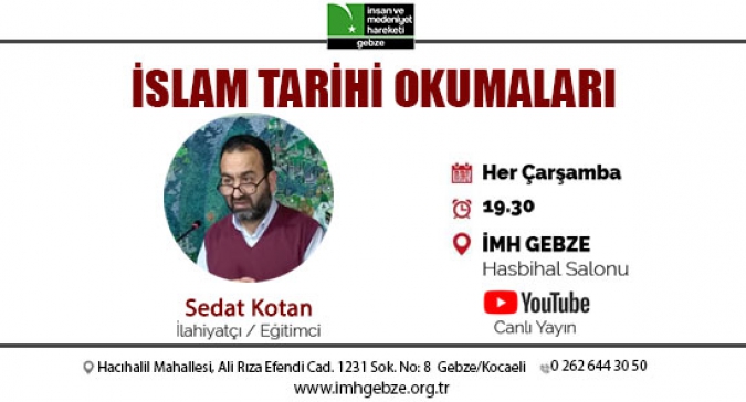 İslam Tarihi Dersleri Devam Ediyor