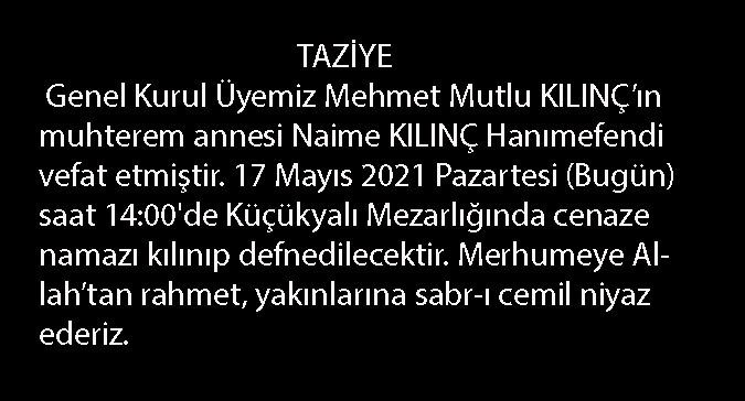 TAZİYE!