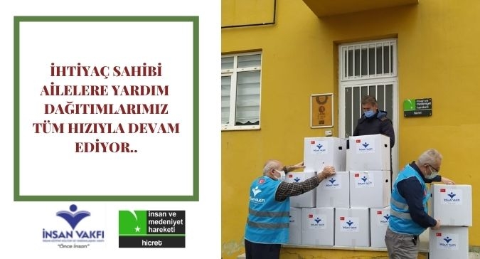 YARDIM ÇALIŞMALARIMIZ HIZ KESMEDEN DEVAM EDİYOR..