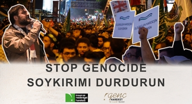 BİNLERCE KİŞİ KATİL İSRAL’İ PROTESTO ETTİ