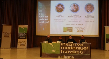 İMH Ankara TDV Konferans Salonunda Bizi Nasıl Bir Gelecek Bekliyor başlıklı panel düzenledi.