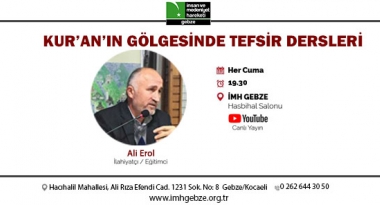 Kur'an'ın Gölgesinde Tefsir Dersleri Devam Ediyor