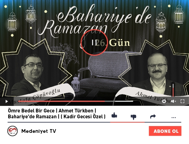 Ömre Bedel Bir Gece Ahmet Türkben Bahariye`de Ramazan 26.Bölüm Kadir Gecesi Özel